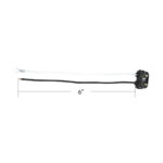 2 Wire Pigtail With 2 Prong Vertical Style Plug-6" Lead (Card) - Image 6