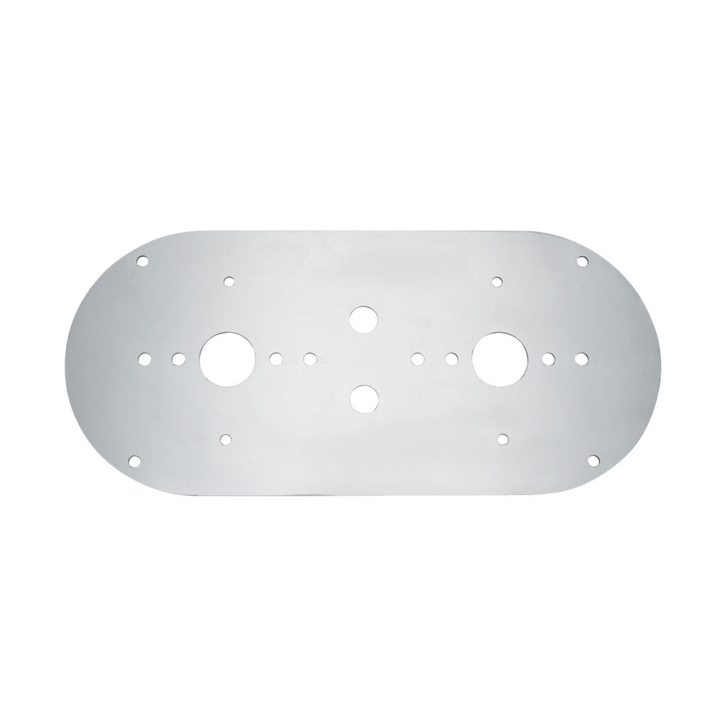 304 Stainless Steel Above Door Dome Light Plate For Kenworth & Peterbilt Trucks 34274
