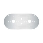 304 Stainless Steel Above Door Dome Light Plate For Kenworth & Peterbilt Trucks 34274