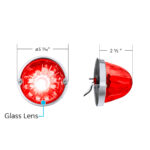 Glass Watermelon Light Kit With LED Light-Red LED/Red Lens - Image 7