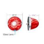 Glass Watermelon Light Kit With 4 LED Light-Red LED/Red Lens - Image 8
