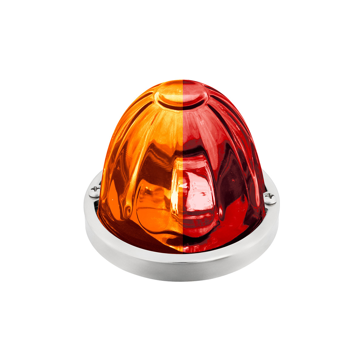 Double Fury 4 LED Glass Watermelon Light Kit-Amber & Red LED 35039