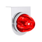 UltraBurst Glass Watermelon Light With Stainless Steel Light Bracket Kit-Red LED/Red Lens 35056
