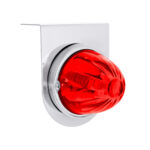 UltraBurst Glass Watermelon Light With Stainless Steel Light Bracket Kit-Red LED/Red Lens - Image 2