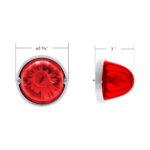 UltraBurst Glass Watermelon Light Flush Mount Kit-Red LED/Red Lens - Image 8