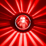 UltraBurst Glass Watermelon Light Flush Mount Kit-Red LED/Red Lens - Image 9
