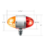 UltraBurst Chrome Double Face Glass Watermelon Light-Amber & Red LED/Amber & Red Lens - Image 12