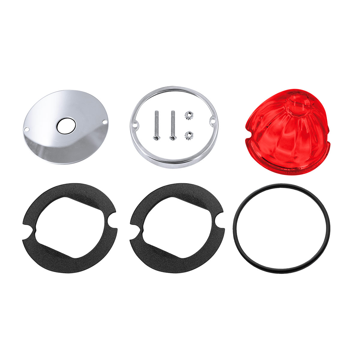Glass Watermelon Light Kit For 3/4" Mini Light-Red Lens 35092