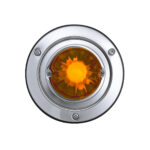 Dual Function Glass Watermelon Sleeper Bunk Kit With 304 SS Bezel & LED Bulb-Dark Amber Lens/Amber LED - Image 5