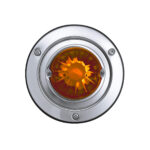 Dual Function Glass Watermelon Sleeper Bunk Kit With 304 SS Bezel & LED Bulb-Dark Amber Lens/Amber LED - Image 6