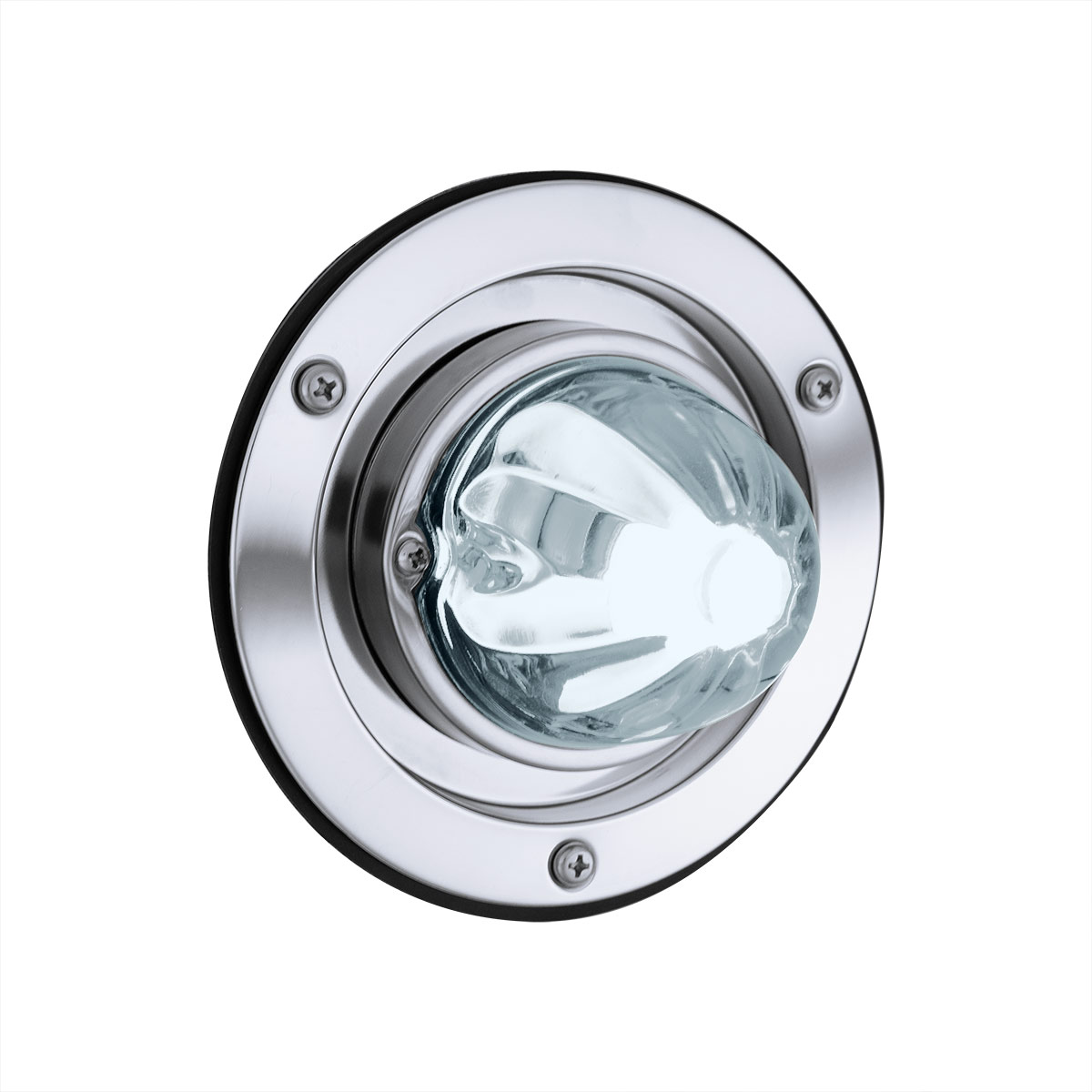 Dual Function Glass Watermelon Sleeper Bunk Kit With 304 Stainless Steel Bezel & LED Bulb-Clear Lens/White LED 35334