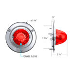 Dual Function Glass Watermelon Sleeper Bunk Kit With 304 Stainless Steel Bezel & LED Bulb-Red Lens/Red LED - Image 11