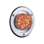 17 LED Dual Function Watermelon Light Sleeper Bunk Kit With 304 Stainless Steel Bezel-Amber LED/Amber Lens - Image 2