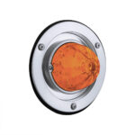 17 LED Dual Function Watermelon Light Sleeper Bunk Kit With 304 Stainless Steel Bezel-Amber LED/Amber Lens - Image 3