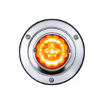 17 LED Dual Function Watermelon Light Sleeper Bunk Kit With 304 Stainless Steel Bezel-Amber LED/Amber Lens - Image 5