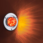 17 LED Dual Function Watermelon Light Sleeper Bunk Kit With 304 Stainless Steel Bezel-Amber LED/Amber Lens - Image 12