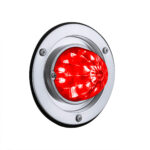 17 LED Dual Function Watermelon Light Sleeper Bunk Kit With 304 Stainless Steel Bezel-Red LED/Red Lens 35337