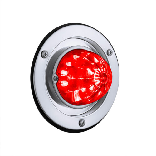 17 LED Dual Function Watermelon Light Sleeper Bunk Kit With 304 Stainless Steel Bezel-Red LED/Red Lens 35337