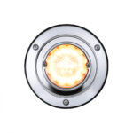 17 LED Dual Function Watermelon Sleeper Bunk Kit With 304 Stainless Steel Bezel-Amber LED/Clear Lens - Image 4