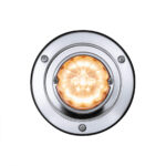 17 LED Dual Function Watermelon Sleeper Bunk Kit With 304 Stainless Steel Bezel-Amber LED/Clear Lens - Image 5