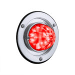 17 LED Dual Function Watermelon Light Sleeper Bunk Kit With 304 Stainless Steel Bezel-Red LED/Clear Lens 35339