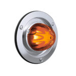 9 LED Dual Function GloLight Watermelon Sleeper Bunk Kit With 304 Stainless Steel Bezel-Amber LED/Amber Lens - Image 2