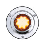 9 LED Dual Function GloLight Watermelon Sleeper Bunk Kit With 304 Stainless Steel Bezel-Amber LED/Amber Lens - Image 4