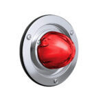 9 LED Dual Function GloLight Watermelon Sleeper Bunk Kit With 304 Stainless Steel Bezel-Red LED/Red Lens - Image 3