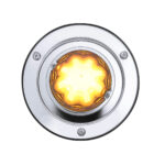 9 LED Dual Function GloLight Watermelon Sleeper Bunk Kit With 304 Stainless Steel Bezel-Amber LED/Clear Lens - Image 4