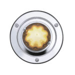 9 LED Dual Function GloLight Watermelon Sleeper Bunk Kit With 304 Stainless Steel Bezel-Amber LED/Clear Lens - Image 5