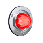 9 LED Dual Function GloLight Watermelon Sleeper Bunk Kit With 304 Stainless Steel Bezel-Red LED/Clear Lens - Image 2