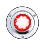 9 LED Dual Function GloLight Watermelon Sleeper Bunk Kit With 304 Stainless Steel Bezel-Red LED/Clear Lens - Image 4