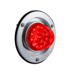17 LED Dual Function Watermelon Reflector Light Sleeper Bunk Kit With 304 SS Bezel-Red LED/Red Lens - Image 2