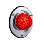 17 LED Dual Function Watermelon Reflector Light Sleeper Bunk Kit With 304 SS Bezel-Red LED/Red Lens - Image 3