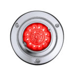 17 LED Dual Function Watermelon Reflector Light Sleeper Bunk Kit With 304 SS Bezel-Red LED/Red Lens - Image 4
