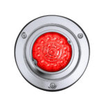 17 LED Dual Function Watermelon Reflector Light Sleeper Bunk Kit With 304 SS Bezel-Red LED/Red Lens - Image 5