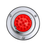 17 LED Dual Function Watermelon Reflector Light Sleeper Bunk Kit With 304 SS Bezel-Red LED/Red Lens - Image 6