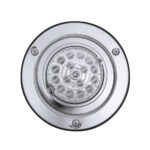 17 LED Dual Function Watermelon Reflector Light Sleeper Bunk Kit With 304 SS Bezel-Amber LED/Clear Lens - Image 6