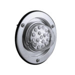 17 LED Dual Function Watermelon Reflector Light Sleeper Bunk Kit With 304 SS Bezel-Red LED/Clear Lens - Image 3
