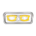 High Power Chrome LED Headlight With Turn Signal And Position Light-Driver 35715