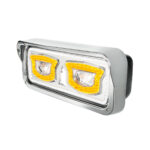 High Power Chrome LED Headlight With Turn Signal And Position Light-Passenger - Image 3