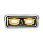 High Power Blackout LED Headlight With Turn Signal And Position Light-Driver 35717