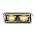 High Power Blackout LED Headlight With Turn Signal And Position Light-Passenger 35718