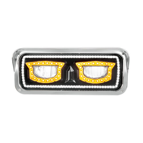 High Power Blackout LED Headlight With Turn Signal And Position Light-Passenger 35718