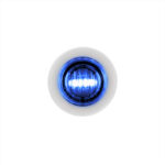 2 LED 3/4" Mini Double Fury Light (Clearance/Marker) - Amber & Blue LED/Clear Lens - Image 3