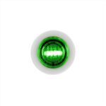 2 LED 3/4" Mini Double Fury Light (Clearance/Marker) - Amber & Green LED/Clear Lens - Image 3
