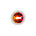 2 LED 3/4" Mini Double Fury Light (Clearance/Marker) - Amber & Red LED/Clear Lens 35931