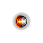 2 LED 3/4" Mini Double Fury Light (Clearance/Marker) - Amber & White LED/Clear Lens 35932