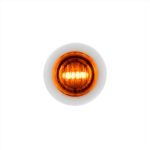 2 LED 3/4" Mini Double Fury Light (Clearance/Marker) - Amber & White LED/Clear Lens - Image 2