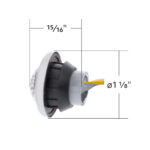 2 LED 3/4" Mini Double Fury Light (Clearance/Marker) - Amber & White LED/Clear Lens - Image 10